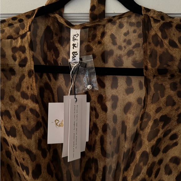 Rat & Boa Leopard Silk Maxi Dress sz S - Picture 9 of 15